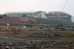 Itaquerao Stadium in Sao Paulo