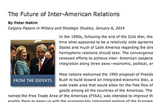 The Future of Inter-American Relations